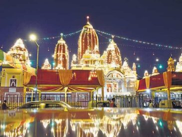 ISKCON Temple Delhi during Janmashtami