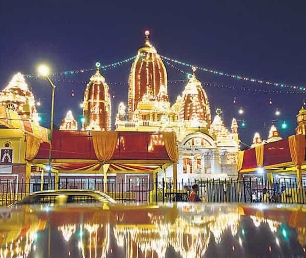 ISKCON Temple Delhi during Janmashtami