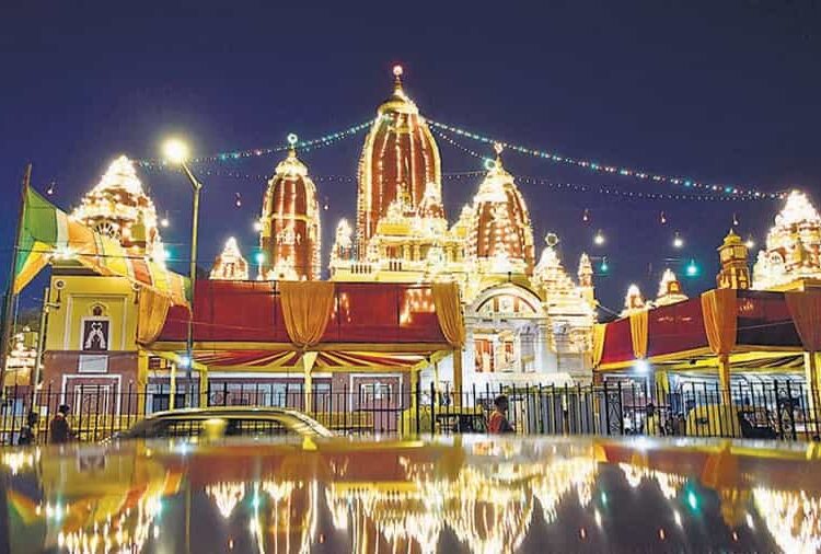 ISKCON Temple Delhi during Janmashtami